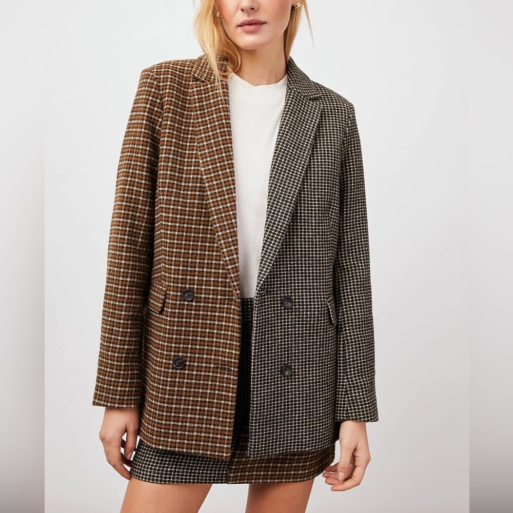 Rails Two-Tone Wool Blend Blazer in M
